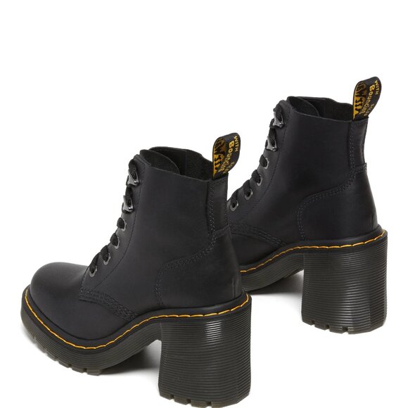 Dr. Martens Womens JESY Black Leather Ankle Boots Shoes US size 7 Air Wair NEW - Picture 14 of 15